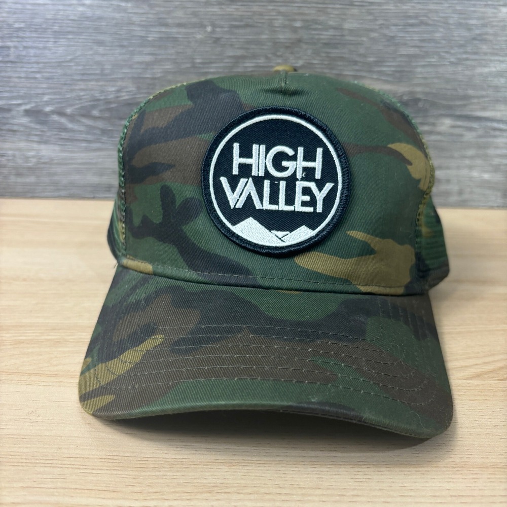 Vintage Camo Hat Cap Snapback Green Brown Camo NowSpect Outdoors